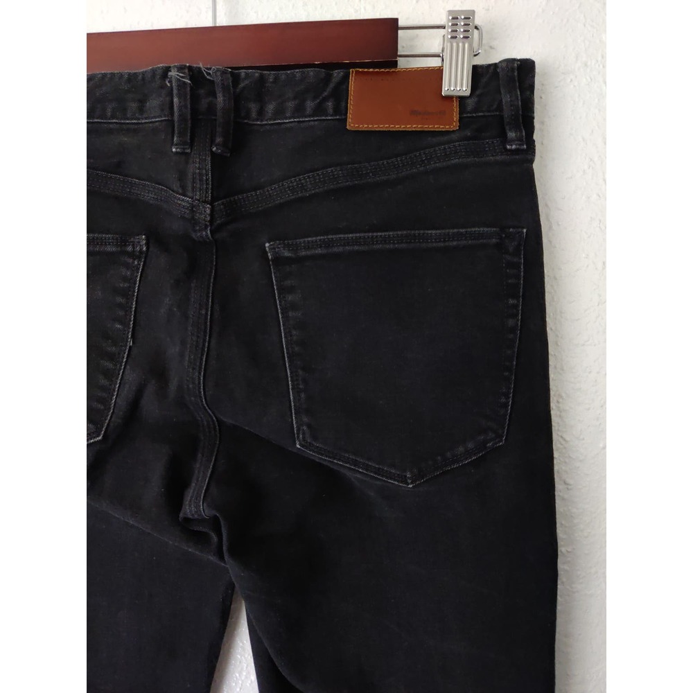 3/$20 Madewell Black Cotton Blend Mid Rise Skinny Jeans 27 - Picture 6 of 8